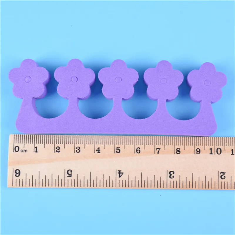 New 200pcs/Pack Purple Nail Art Toe Separators Fingers Foots Sponge Soft UV Gel Polish Manicure Pedicure Tools Nail Kits 2#