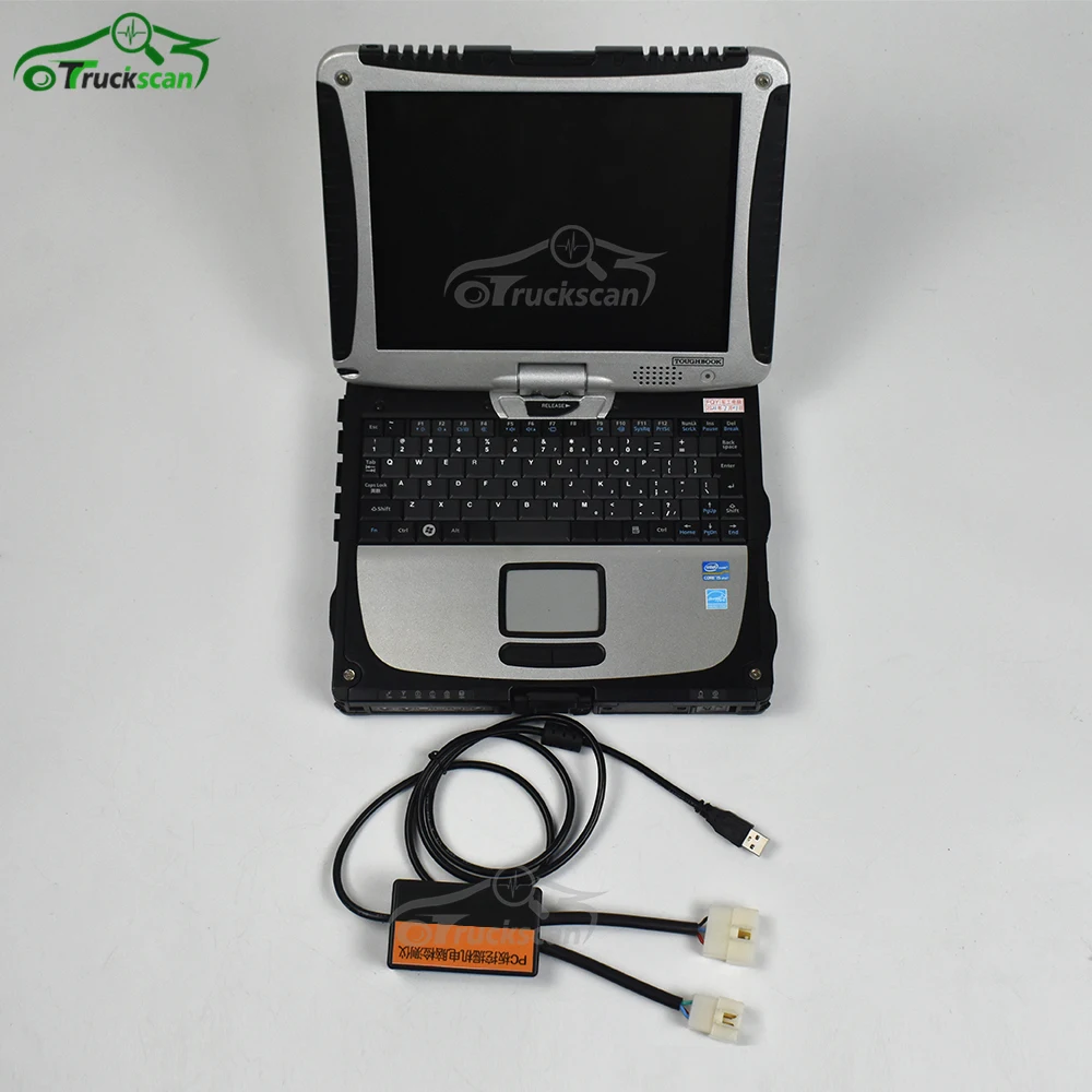 2023 For hitachi 4pin and 6pin Cont Connectors Cable Dr.ZX Excavator  Diagnositc Cable + CF19/CF52 Laptop