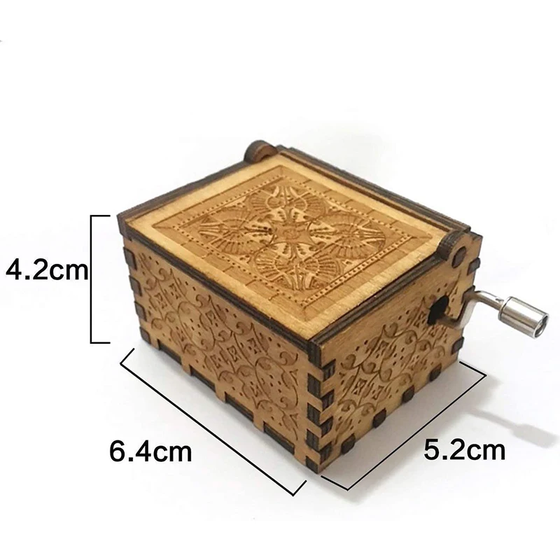 You Are My Sunshine Wooden Music Box Laser Engraved Vintage Gifts for Birthday