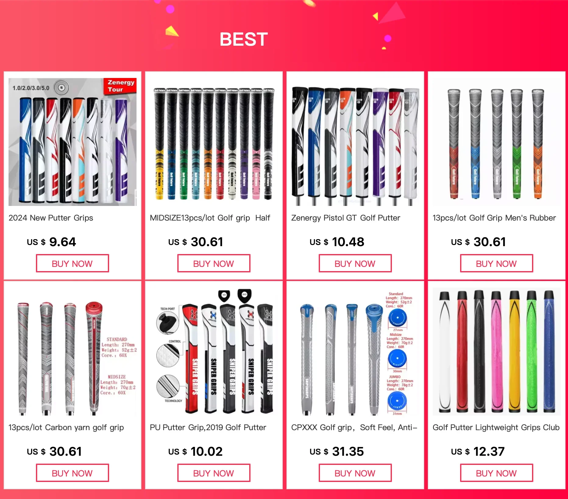 Description Picture 2 of itemFLATSO XL 2.0 Long Putter Grip 13.75 inch Plus Putter Grip Mid-length Putters Grips