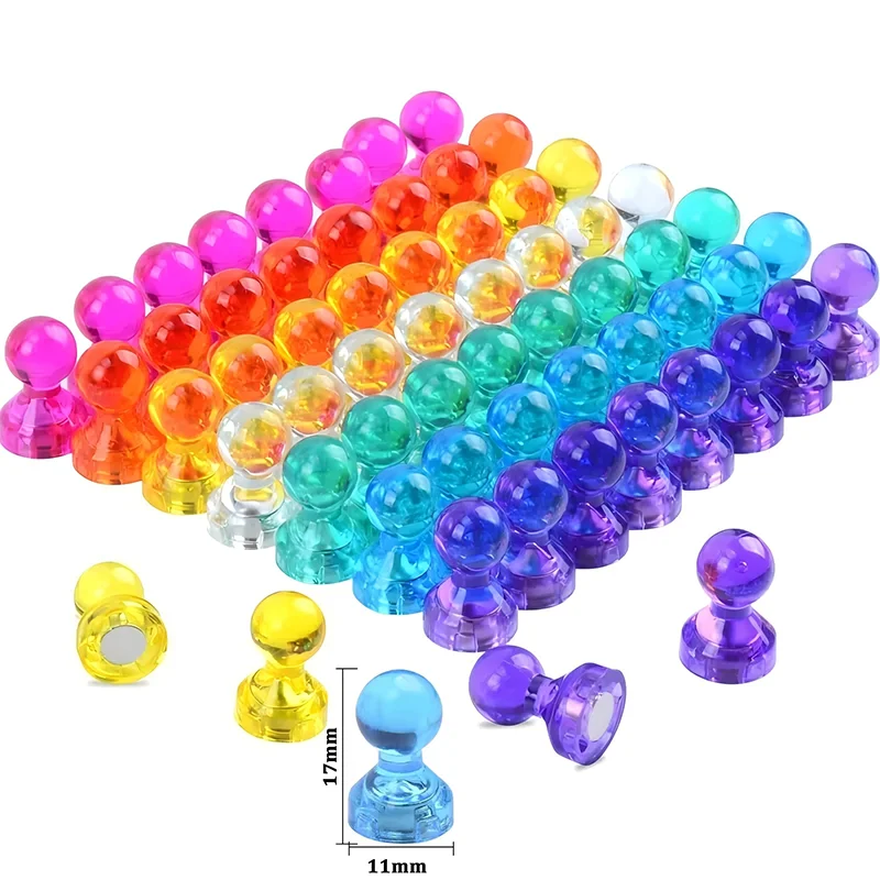 Strong แม่เหล็ก Pushpin Neodymium แม่เหล็กกรวยแม่เหล็ก Super แม่เหล็กสําหรับตู้เย็นสํานักงานไวท์บอร์ดสติกเกอร์ Magnetic Push Pin DIY 1