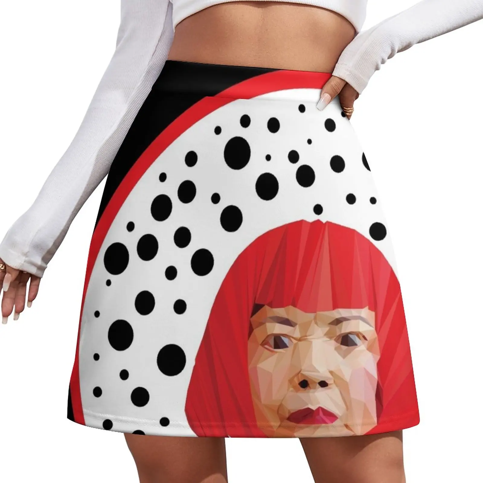 

Yayoi Kusama Mini Skirt Women's summer skirt japanese style skirts for woman
