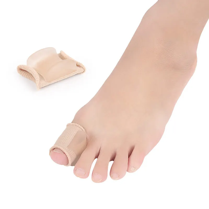 2 piezas = 1 vendaje de silicona para gel bunion protector cuidado de pies hallux valgus pedicure corrector de separación de dedos de los pies ortotic