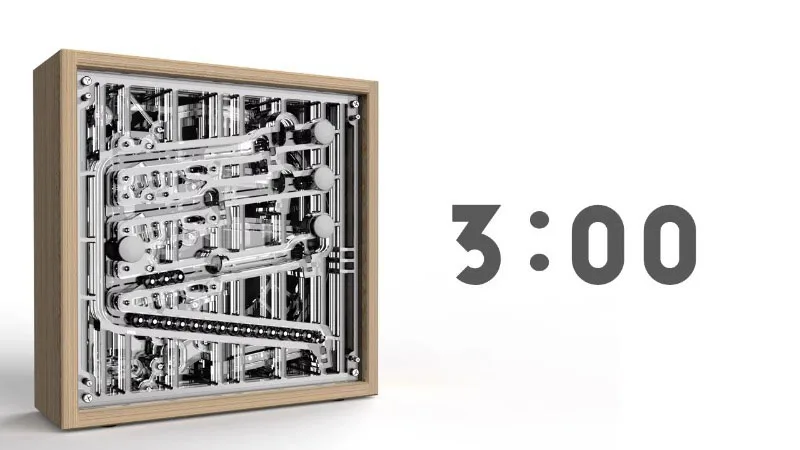 Rolling Ball Clock - Premium Brass Timepiece