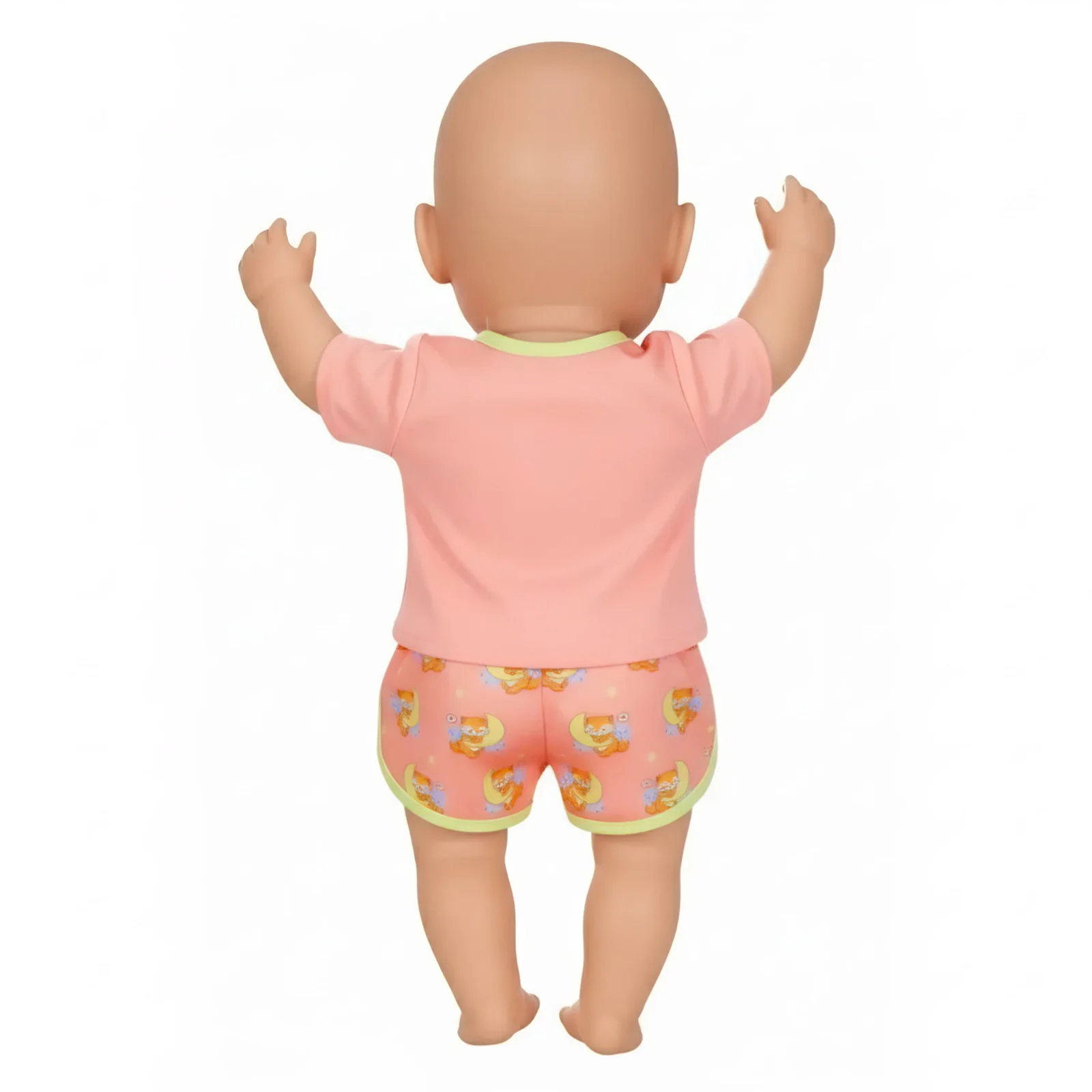 Handgefertigtes T-Shirt + Shorts für 43 cm große Puppen, Kleidung, Zubehör, 18 Zoll, amerikanische Puppe, Mädchenspielzeug, Weihnachtsgeschenk – Detail 18