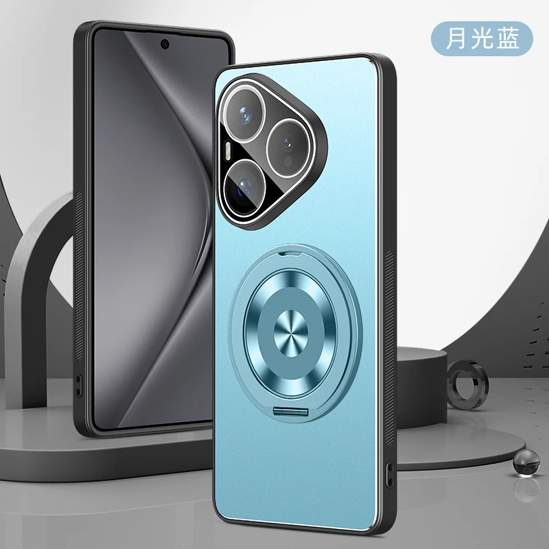 Shockproof Metal Lens Camera Protective Case with Magnetic Ring Holder