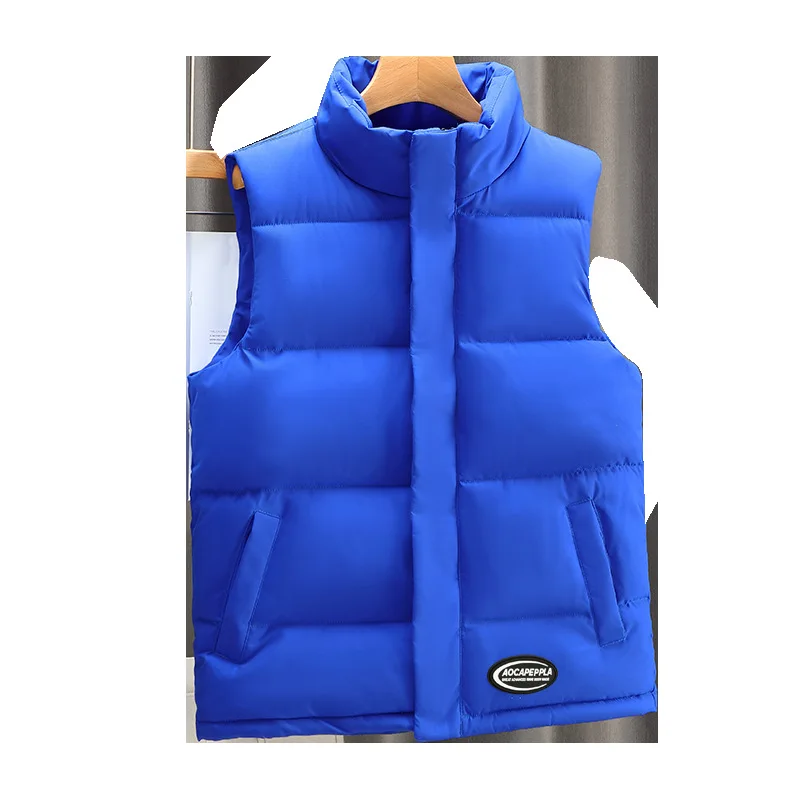 ZOZOWANG 2023 New Mens Vest Jacket Warm Sleeveless Jackets Winter Zipper Coat Autumn Stand-up Collar Casual Waistcoat Clothing