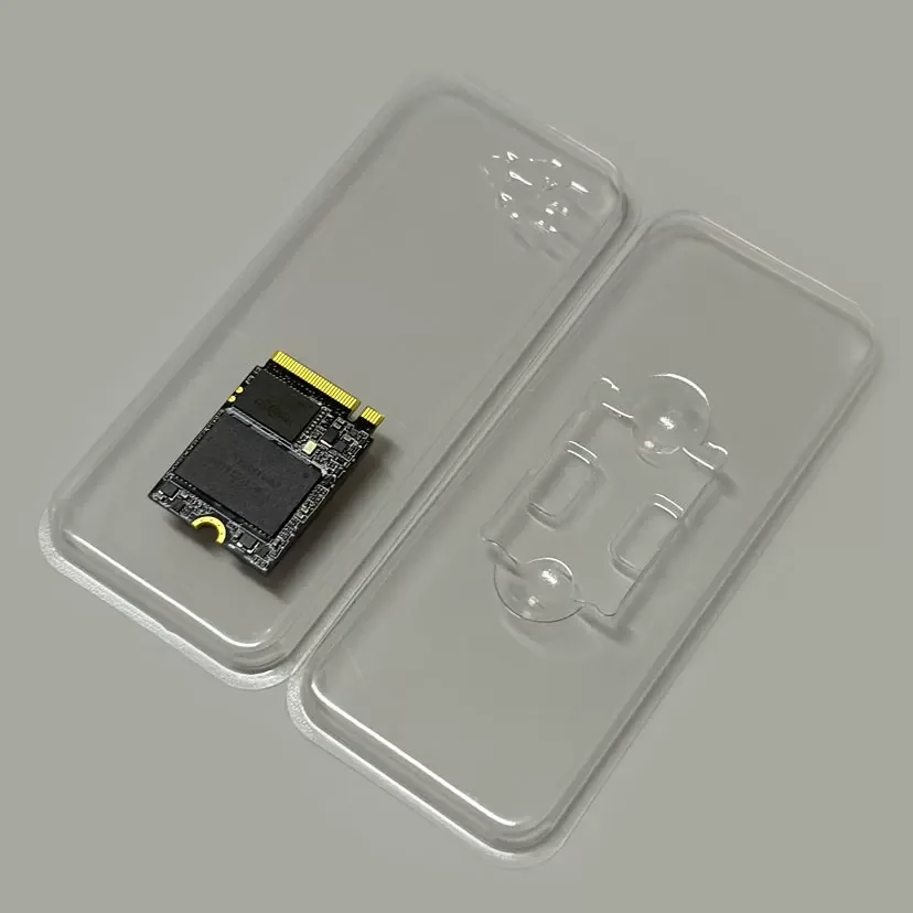 50개입 NVMe 2230 하드 드라이브 포장 상자 M.2 솔리드 스테이트 SSD 투명 PET 블리스터 블리스터 중성 공장 직판