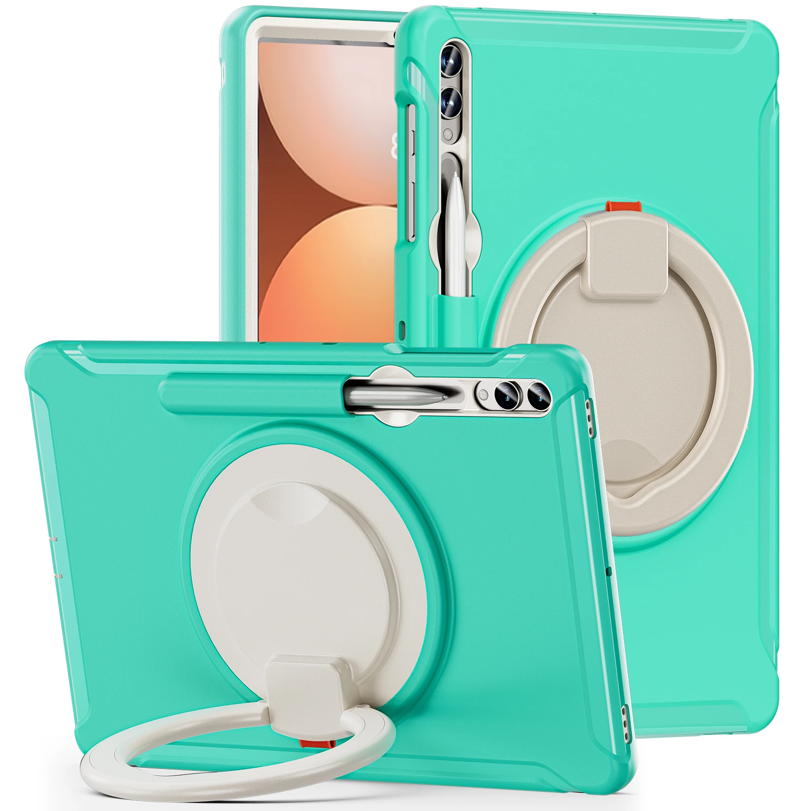 Durable Handle Kickstand Shockproof Tablet Case Cover with Stand
