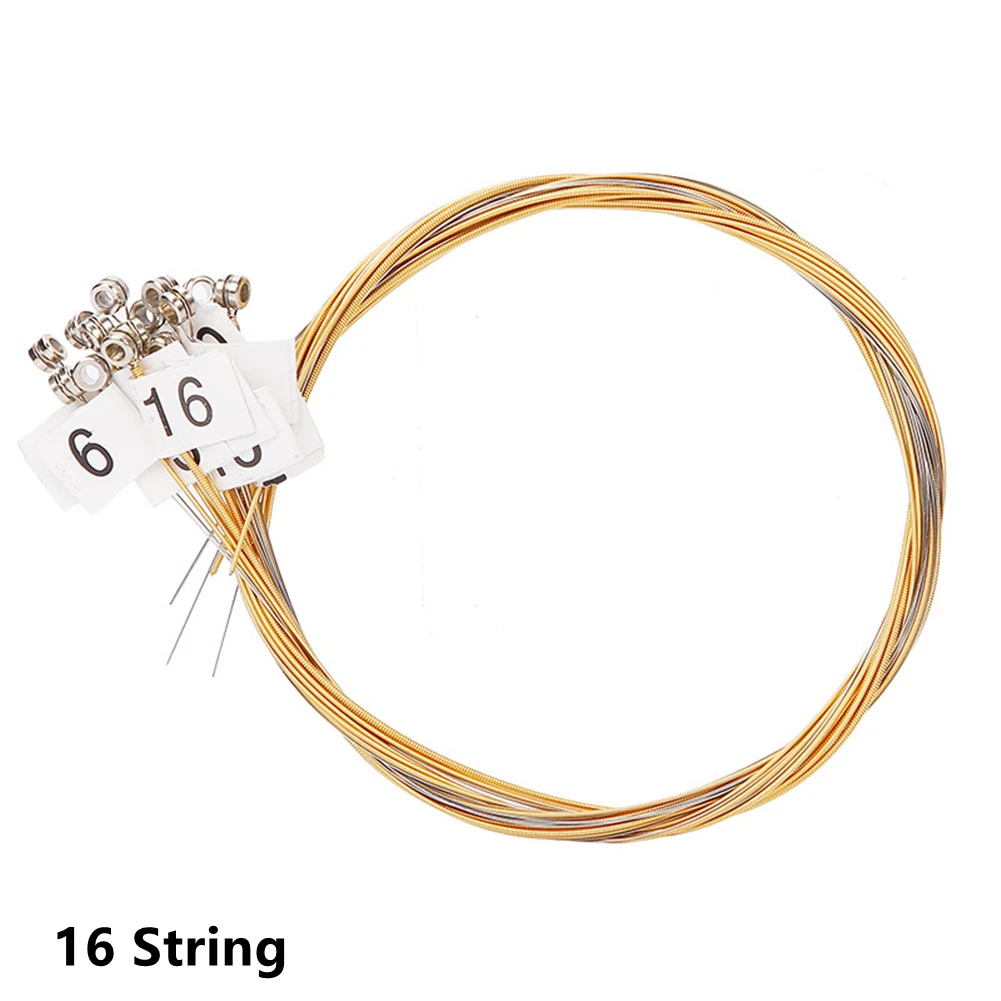 Outdoor Street Lyre Strings Lyre Harp 1 Set 15-24 String Replacement Shiny Color Smooth Edge Artiest
