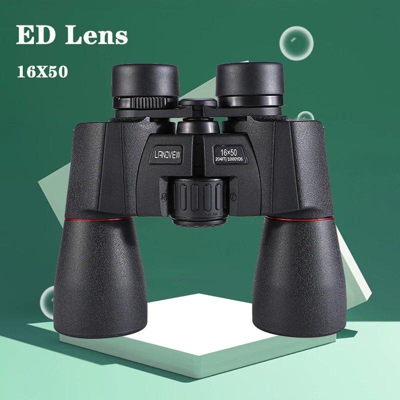 16x50 ED Lens Binoculars Extra low Dispersion Powerful Wide angle FMC