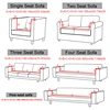 Polar Fleece Jacquard Elastic Sofa Covers ArmChair Sofa Couch Slipcovers Chair Protector For Living Room L Shaped 1/2/3/4 Seater 2