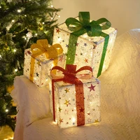 Gift Boxes Lights with Remote Control, Set of 3 Smart Luxury Present Boxes Lamp, for Holiday, Gift, Party, Winter, Home Decor 2