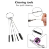 Airbrush Nails Kit Accessories Airbrush Spray Gun With Cups Airbrush Cleaning Kit Replacement For Nails Painting Cake Decorating 4