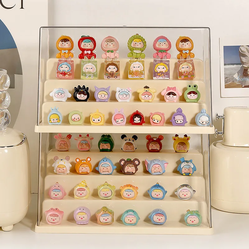 Clear Acrylic Display Case Dustproof Storage Organizer Box For Collectibles Figures Miniatures and Toy with Transparent Showcase