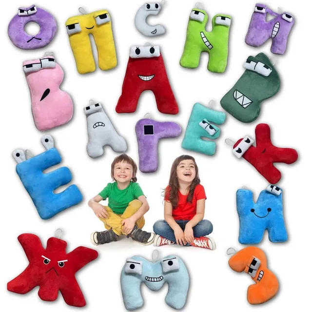 33pcs/set Russian Alphabet Lore Plush Toys 20cm Soft Education