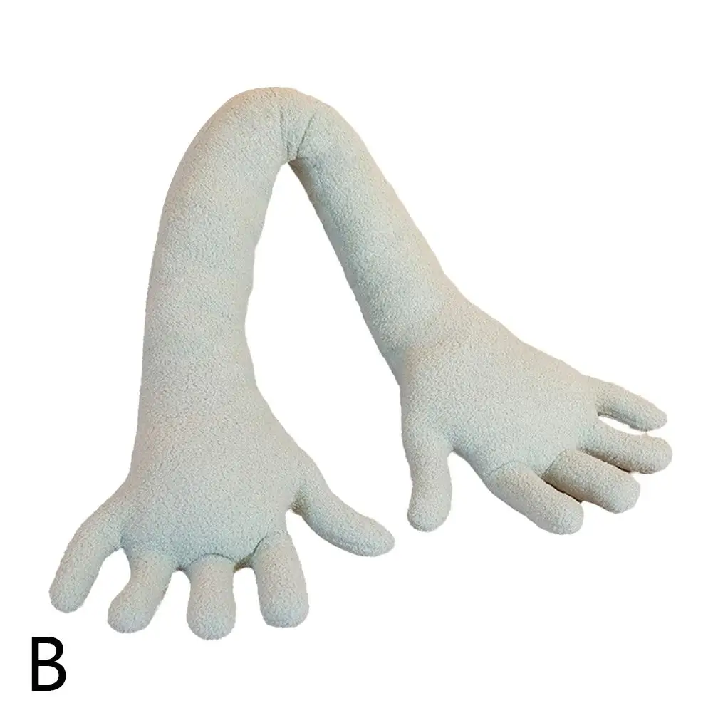 New Creative Hand Shape Plush Pillow Soft Long Arm Nap Pillows Pillow Home Throw Funny Sofa Office Stuffed Decor Palm Color O3N2 4