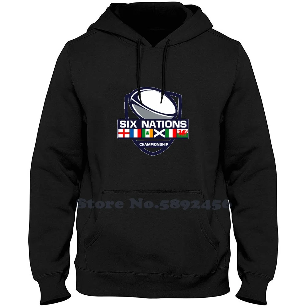 thumbnail image 1 of Sudadera con capucha de alta calidad 100 % algodón de moda de las Seis Naciones de rugby, 1 of 5