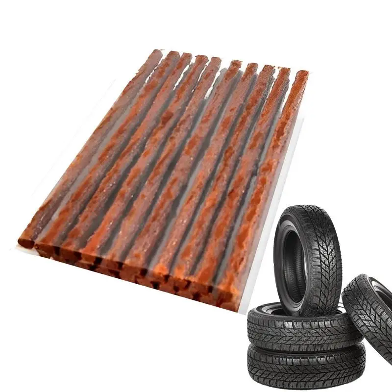 

Tire Repair Strings Heavy Duty Tire Plugs Rubber Strings Repair Strips Portable Practical Convenient Automotive Tire Repair