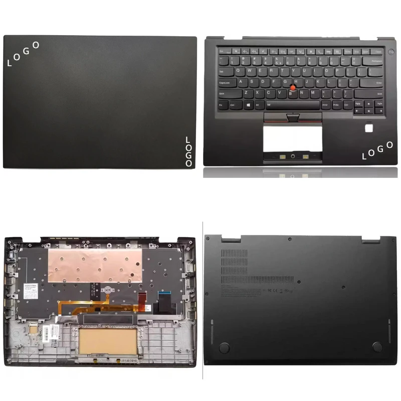 Новинка для ноутбука Lenovo ThinkPad X1 Carbon Gen 4th 2016, задняя крышка ЖК-дисплея, передняя панель, верхняя Подставка для рук, Нижняя основа, корпус, клавиатура, петли