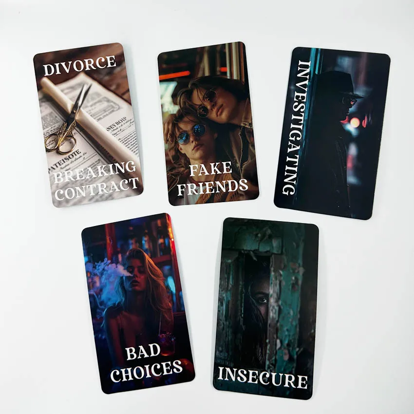 12x7 cm 56 Pcs What Lies Beneath Hidden Futures Oracle Deck Card Games No Manual 4