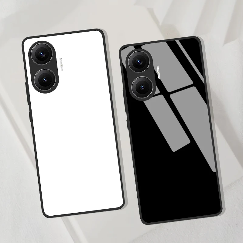 Premium Tempered Glass Hard Back Bumper Case Cover