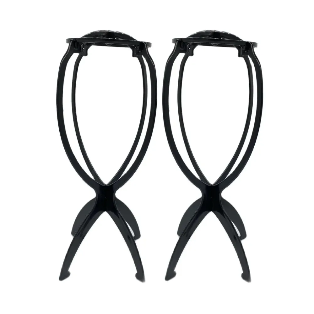 Foldable Portable Wig and Hat Display Stands - Durable Barber Shop Racks
