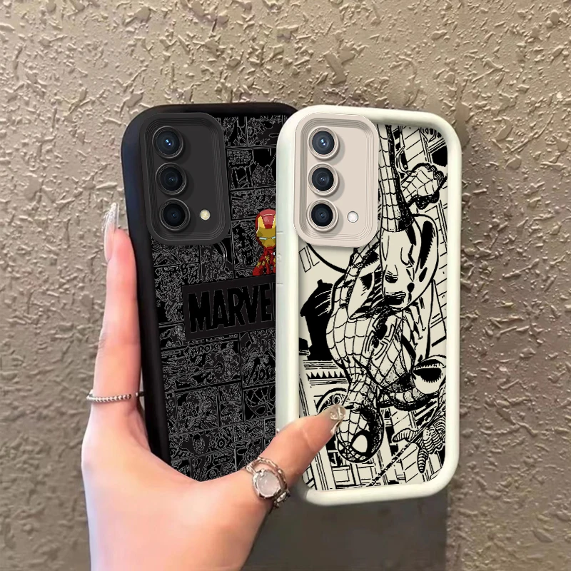 Avengers Heroes For Reno X5 X3 10 8T 7Z 6 5 Pro Plus Pro 4G 5G Eye Ladder Custodia Per Telefono