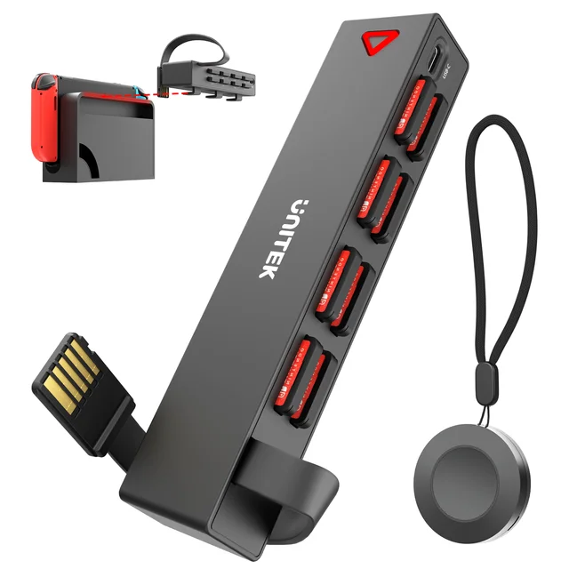 For Nintendo Switch OLED Game Switcher One-key Fast Switching Multi Gaming Card Reader 5M Wireless Control NS Accessories 1