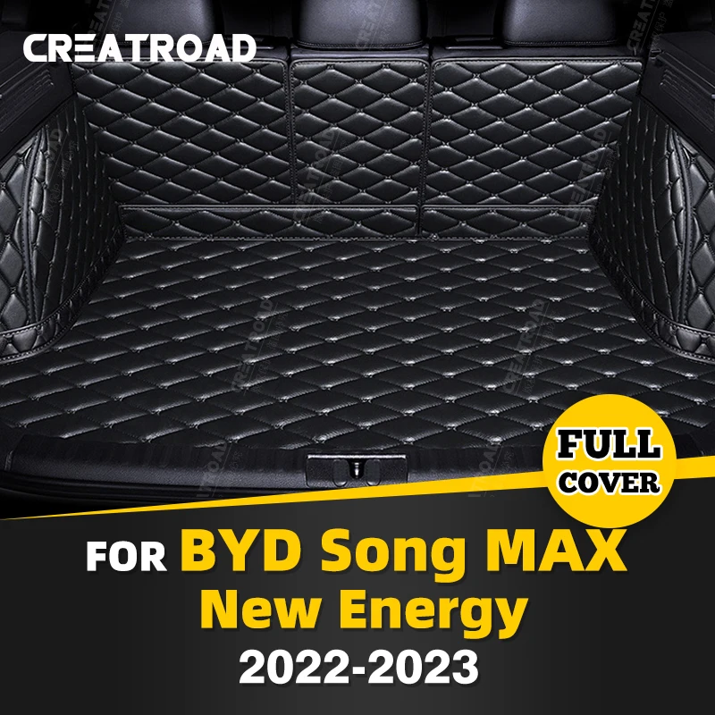 

Auto Full Coverage Trunk Mat For BYD Song MAX New Energy 6-Seat 2022 2023 Car Boot Cover Pad Interior Protector Accessories