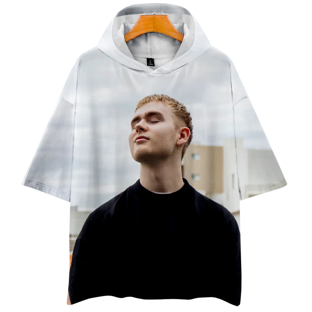 

Худи с коротким рукавом и 3D-принтом, в стиле ретро