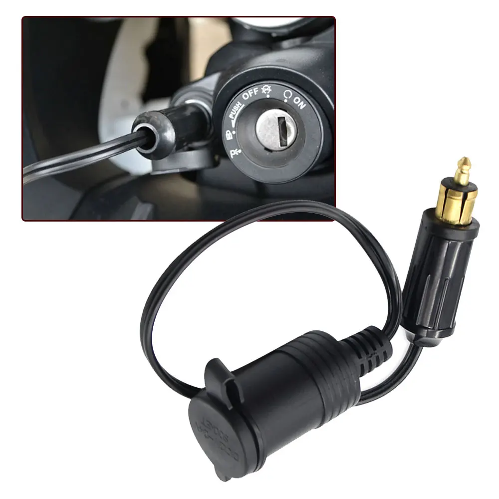 Waterproof Dual USB Charger Adapter with Powerlet Din Hella Socket EU Type  1.6m Cable for BMW Motorcycle - AliExpress