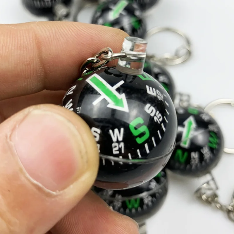 Mini Boussole Porte-clés Pour Randonnée, Camping Et Outdoor - 1 à 10 Pièces