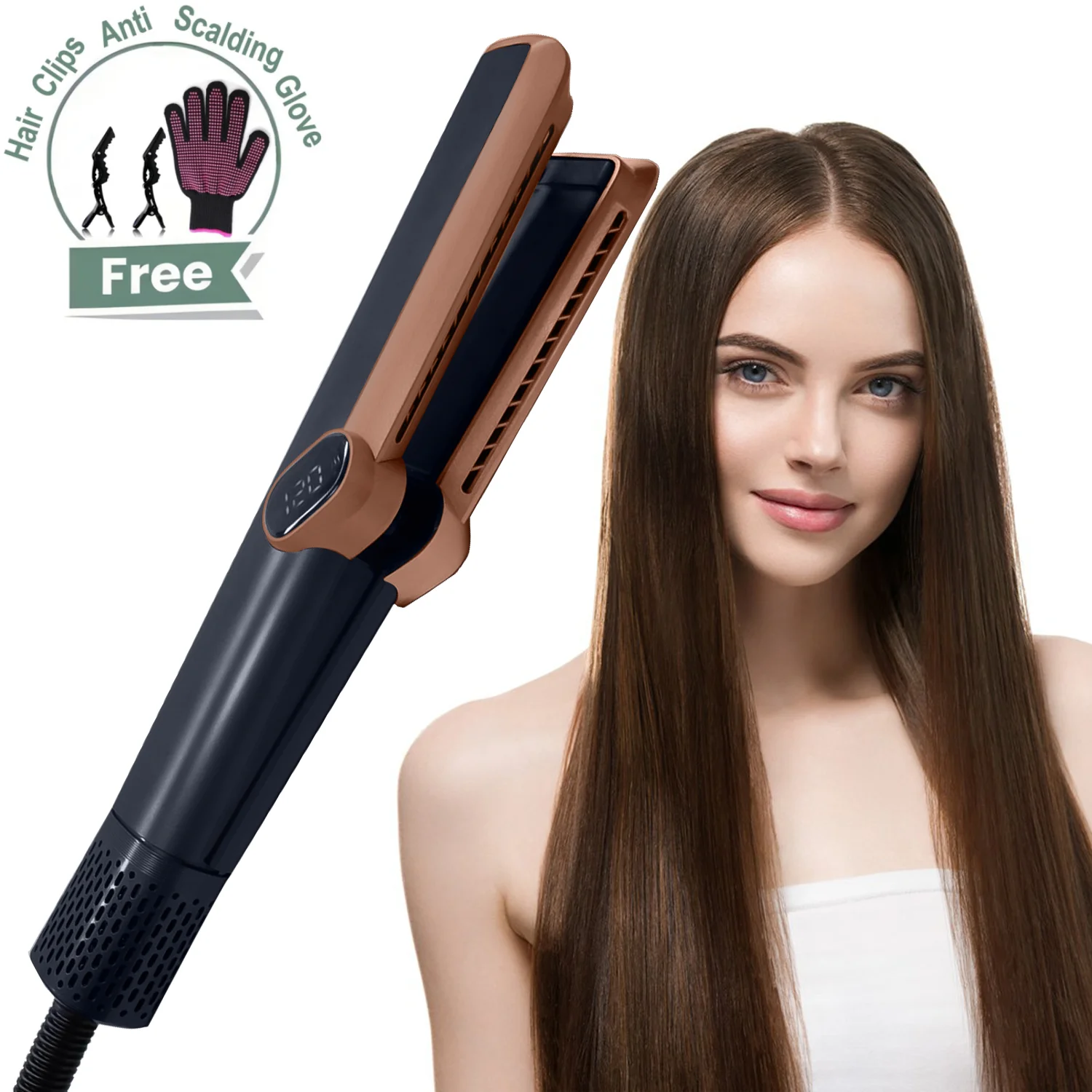 Sarilisi Airflow Hair Iron 新品未使用 NEW Airflow Hair Straightener Flat Iron 5 in 1 Airstrait Hair