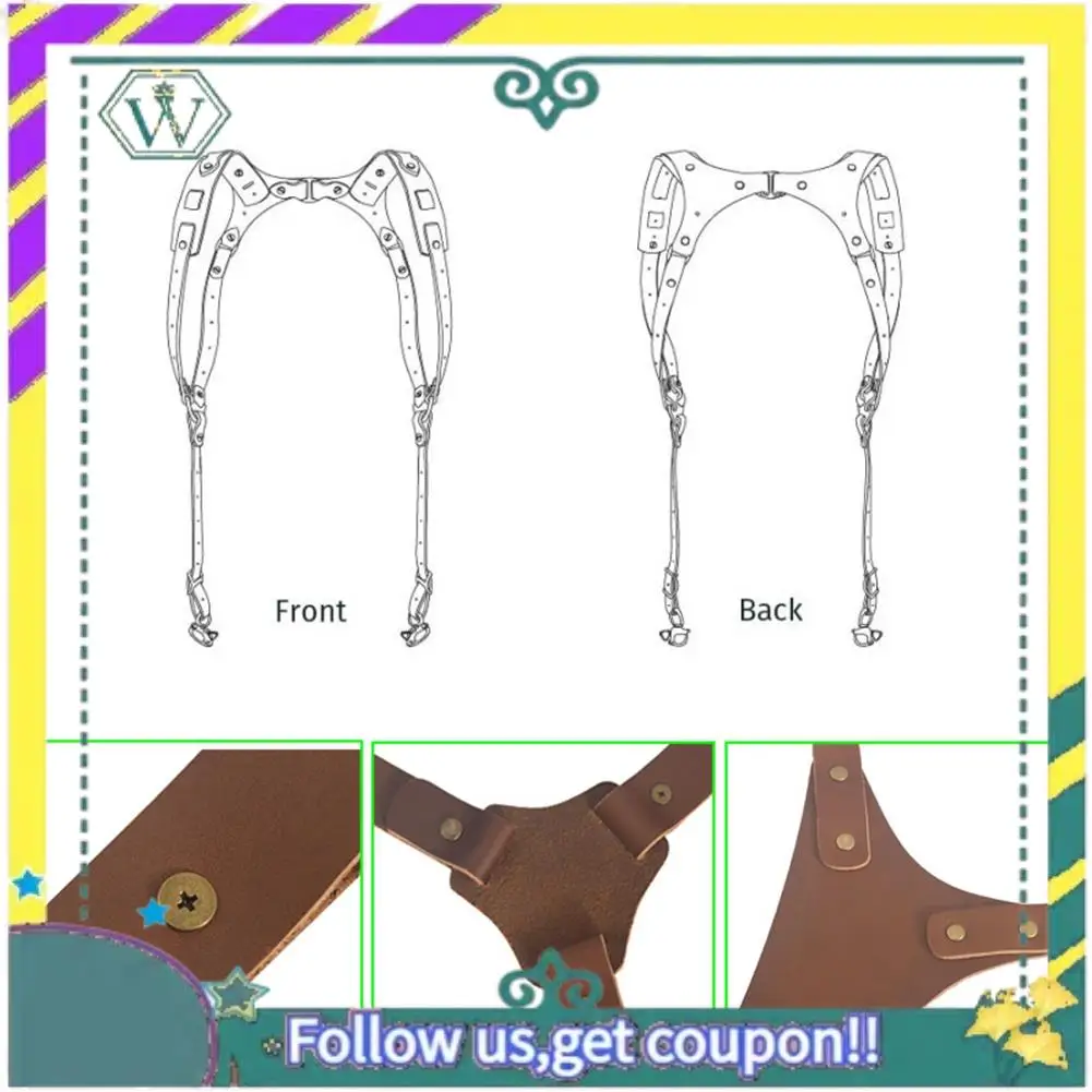 새로운 카메라 스트랩 가죽 더블 숄더 가죽 하네스 스트랩 DSLR/SLR 카메라 용 사진 장비