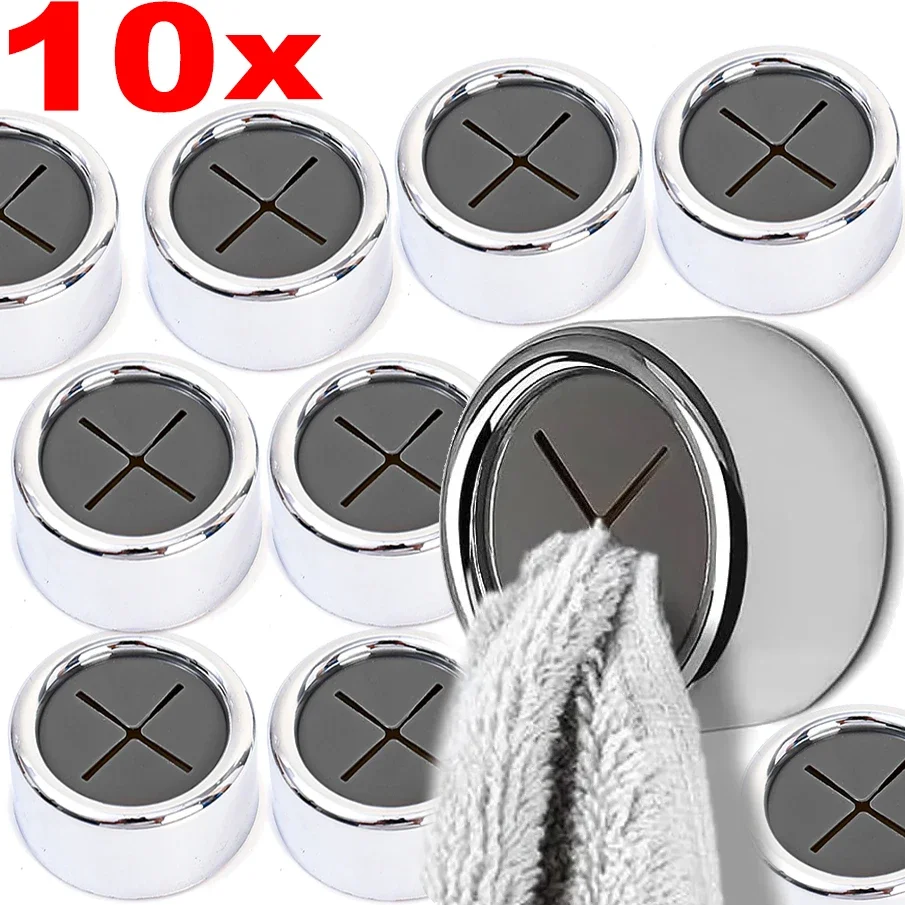 10x Self Adhesive Towel Plug Holder Silicone Hooks Wall Mount Batroom Towel Hanging  Kitchen Racks Dishcloth Hanger Clip Holders