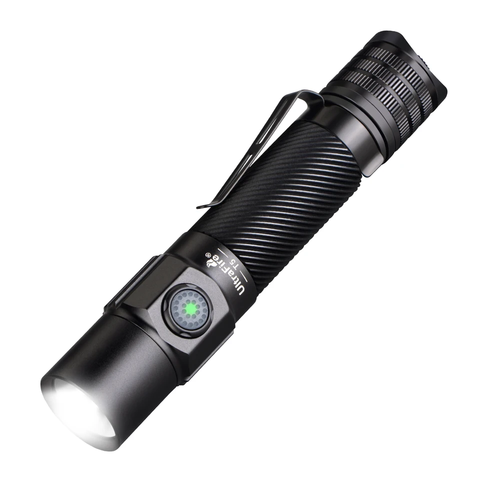 UltraBright Tactical Flashlight USB C Rechargeable