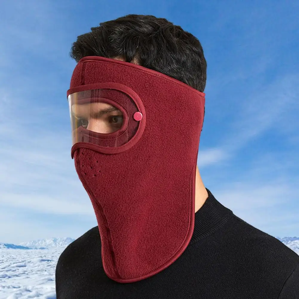 

Windproof Masque with Detachable Goggles Winter Fleece Masque with Detachable Anti-fog Goggle A Windproof for Full for Outdoor