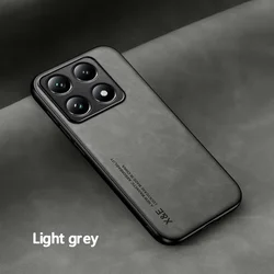 Protective Magnetic Holder Phone Case with Car Mount Feature and Durable Cover Design for Xiaomi 17T Pro (Light Grey)