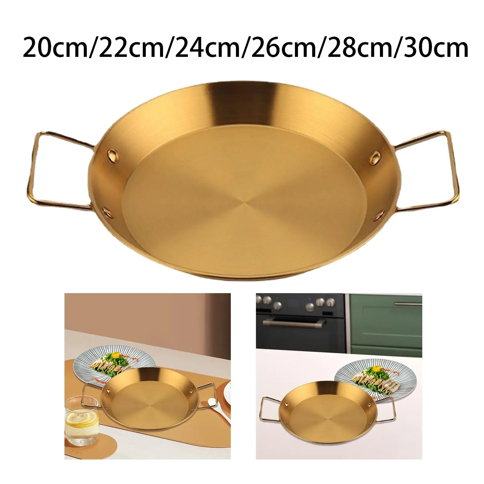 Korean Ramen Pot Kitchen Cookware Double Ear Multipurpose Travel Camping Golden Instant Noodle Pot Seafood Pot Kimchi Soup Pot