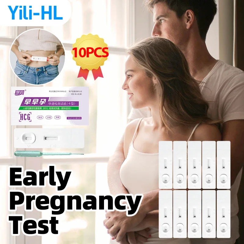 Early Pregnancy Test Sticks HCG Testing Kit Strip One Step 99% Accuracy Female Urine Measuring Pregnancy Check for Women 10pcs pregnancy test,pregnancy test strips