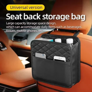 Leather Car Seat Organizer Bag 1