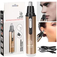 Kemei KM-6619 Nose Hair Cleaner Modern Design Portable Safety Rechargeable Personal Nose Ear Hair Removal Trimmer Home Travel 1