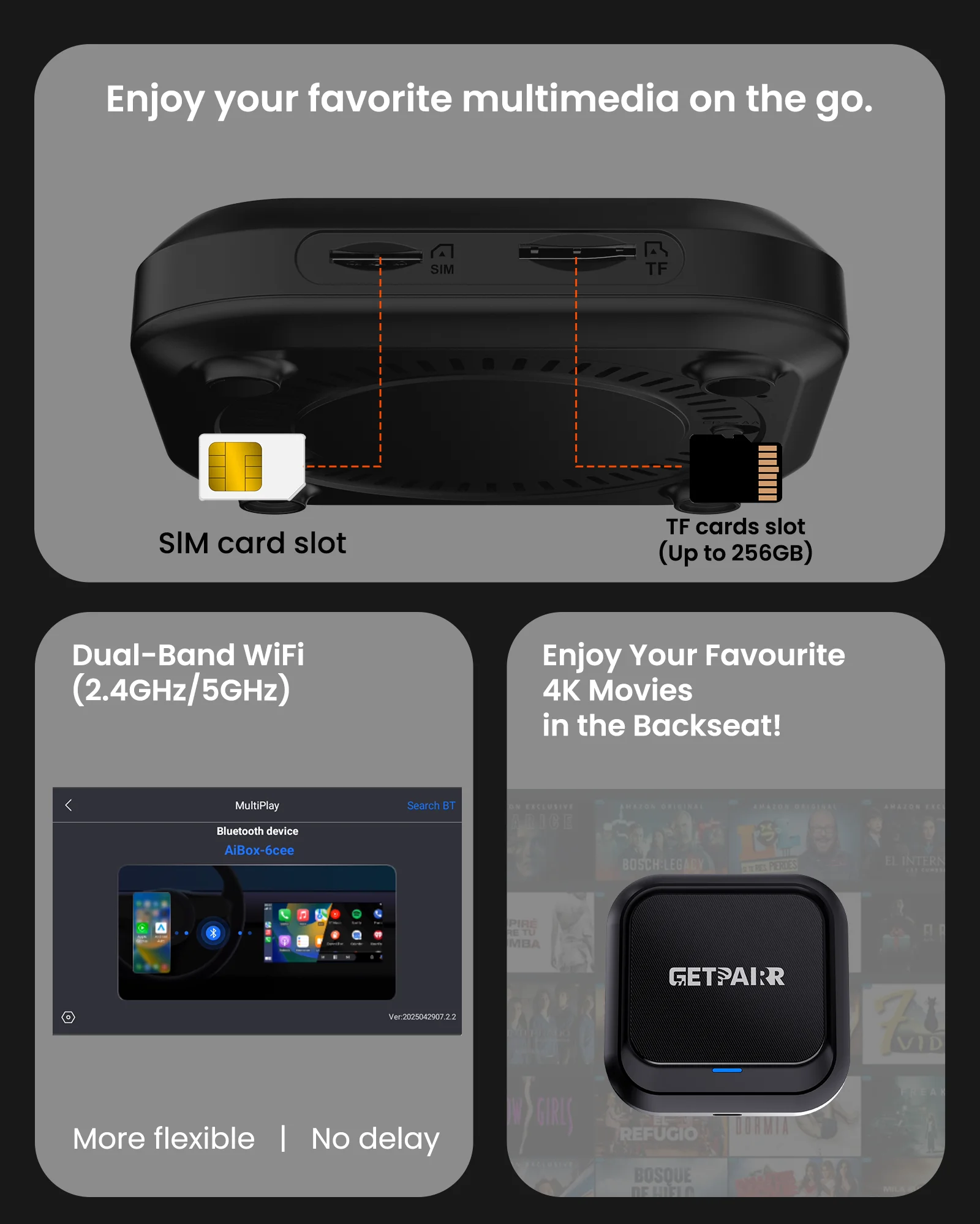 GetPairr Box 2.0 CarPlay AI TV Box to Wireless Android Auto Car