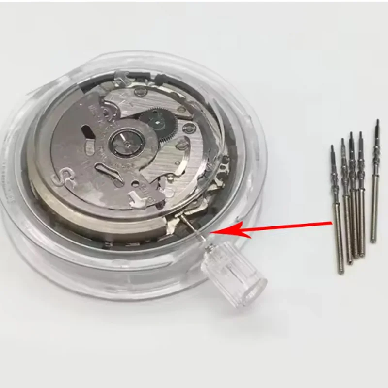 Steel Crown and Stem Kit for Watch Movement Replacement (2/4PCS)