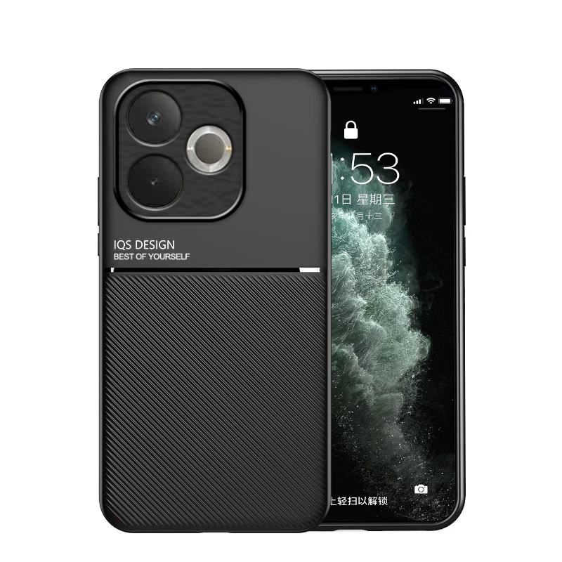Textured Magnetic Shockproof & Drop-Resistant Phone Case with Full Coverage Protection