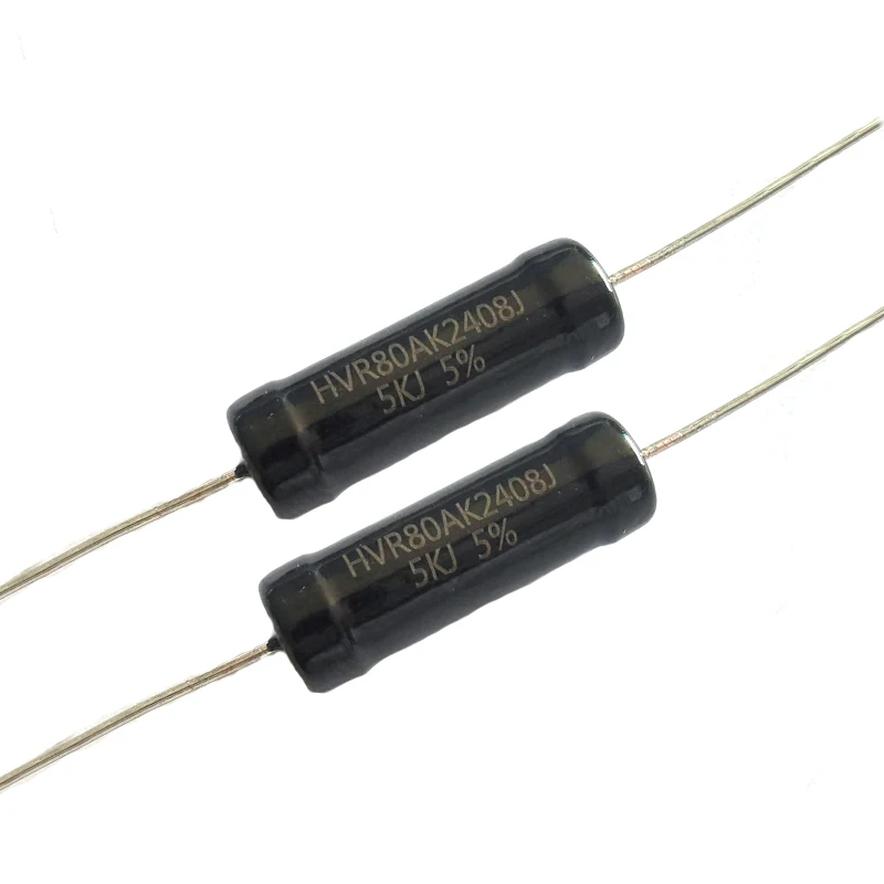 1PCS HVR40A2408 Metal Glass Glazed High Voltage Resistors 5W1G 2GJ 5GJ10G 1.2GMJ 30KGJ100G Ohmic Thick Film Non Inductive Resist