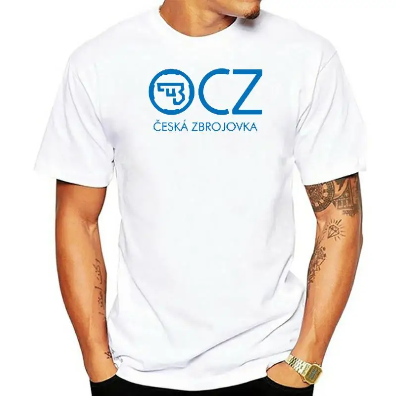 

Мужская футболка с фианитом Ceska Zbrojovka, футболка в клетку, Мужская футболка, футболки, Топ