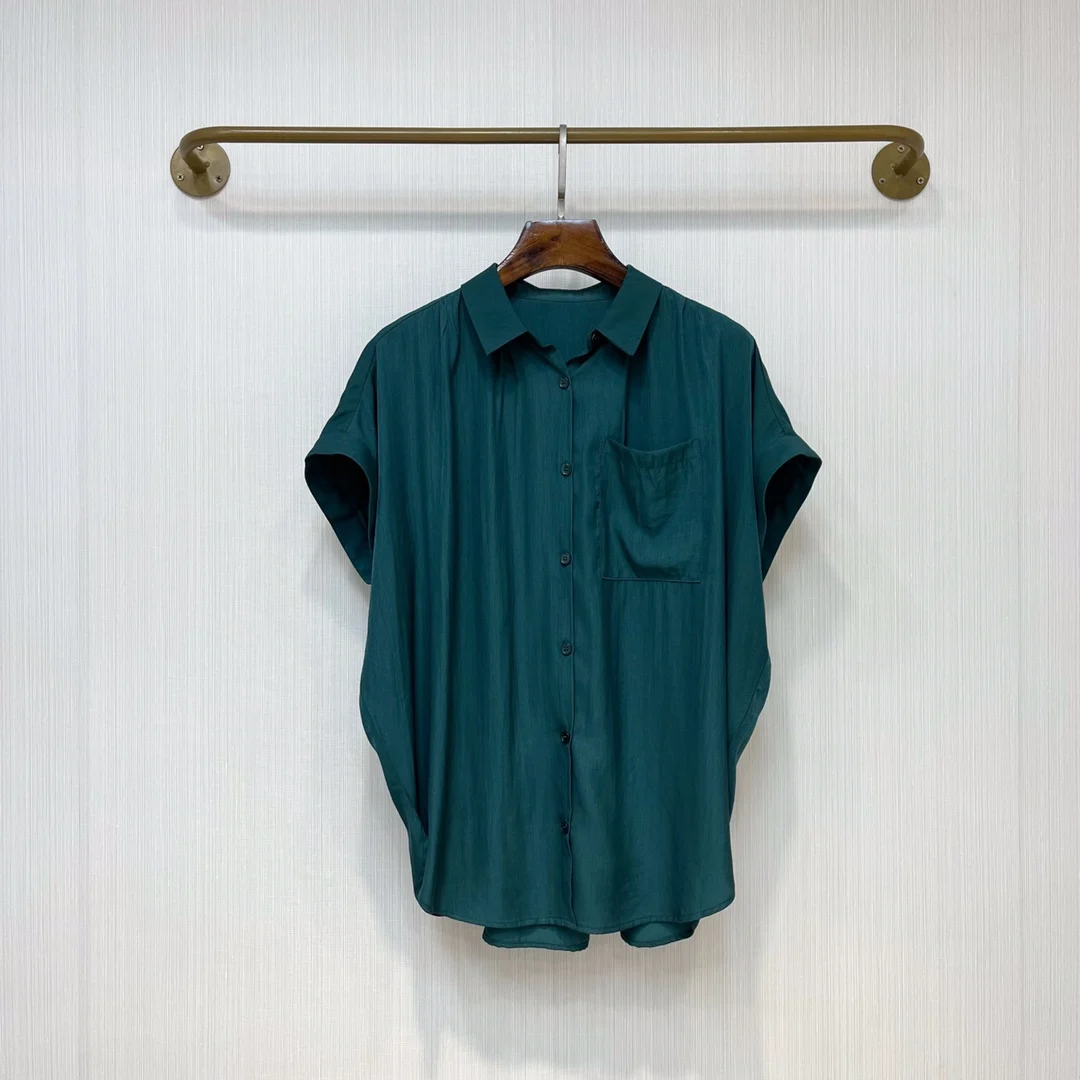 

Raglan short-sleeved wide shirt casual fashion 2023 summer new style 0403