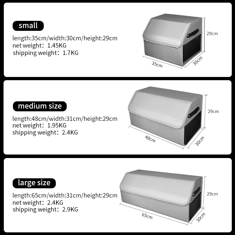XPENG MOTORS G6 G9 P7/P7i L7, L8 및 L9 차량 트렁크 수납함, 누수 방지, 방수, 접이식, 고하중 내구성 박스